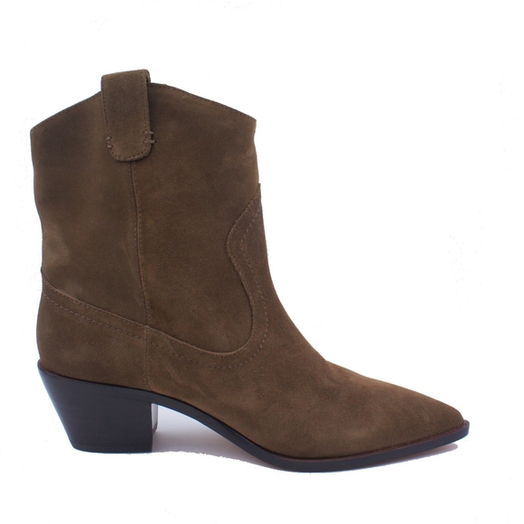 New JCREW Western Boots in Brown Suede - Picture 2 of 5